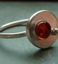Small art deco silver ring - Image 2