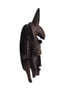 African Senufo mask fridgemagnet, 3d printed tribal art, hand pained wood effect - Image 2