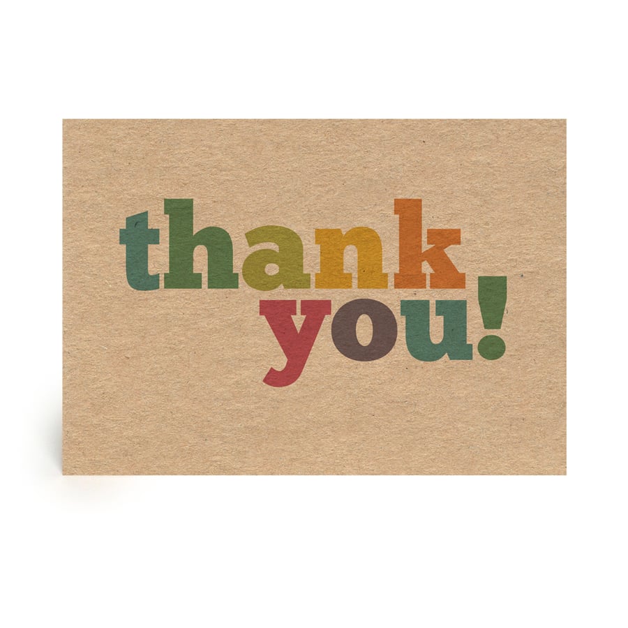 Thank You Handmade Greetings Card