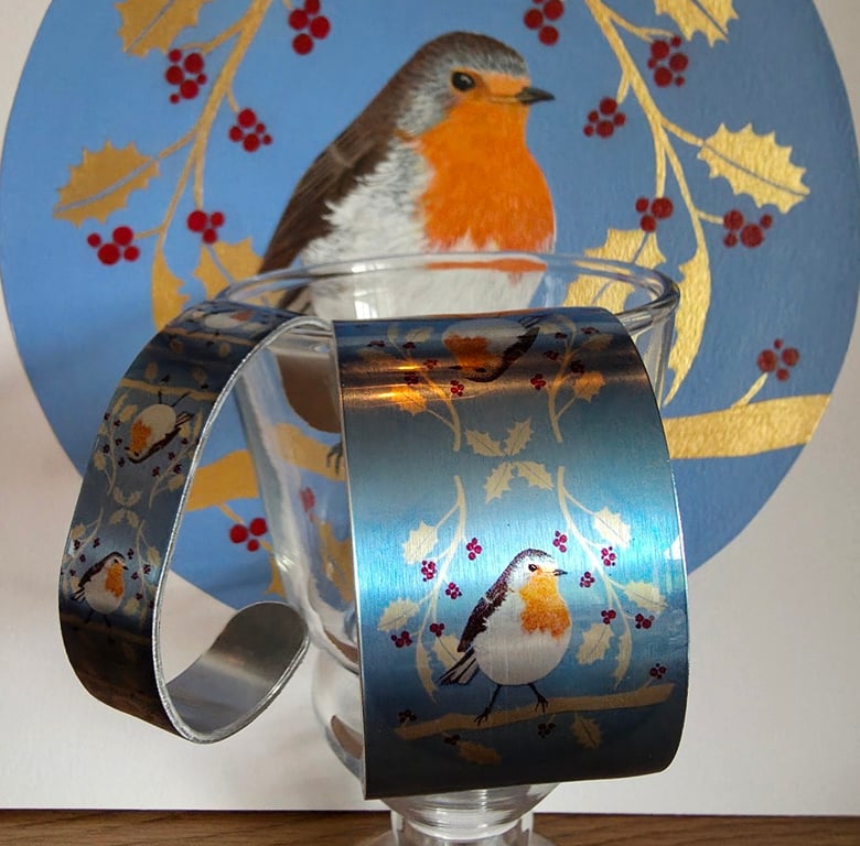 Robin Wide Aluminium Cuff 