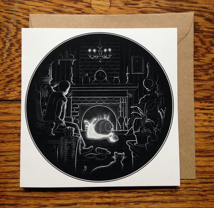 'Darling! We really must do something about these snails...' Card