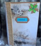Pretty neutral rustic covered slim journal