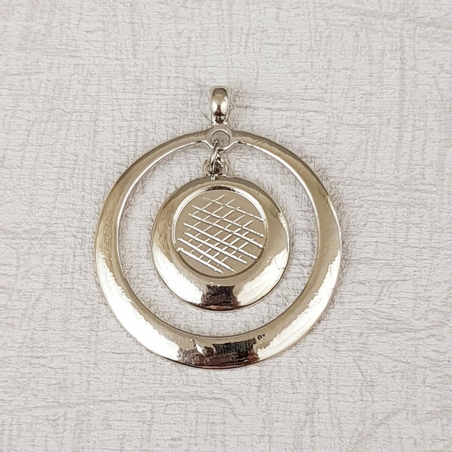 Glue on Pendant Setting, Cabochon Setting, Pendant Mount, Silver Plated 10