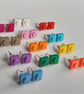 Lego Square Stud Earrings
