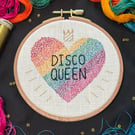 Disco Queen Hoop Art