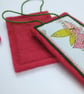 Christmas Decoration Festive Pixie - hanging felt and fabric ornament - Image 4