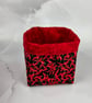 Chillis fabric basket, Chilli storage bin, Handmade - Image 7