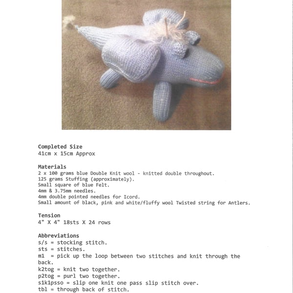 Skymoo Inspired Knitting Pattern