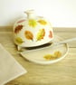 Butter Dish - Autumn Beech and Oak Leaves, Pattern - Image 1