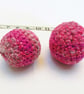 Pink Crochet Wool Cat Balls