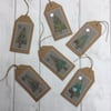One Embroidered Christmas Tree Gift Tag