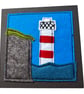 The Lighthouse - Felt Freehand Embroidery card - Image 1