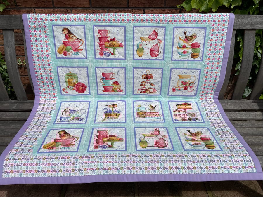 Handmade Patchwork Quilt - Afternoon Tea
