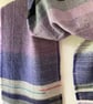 Yorkshire Lavender Handwoven Herringbone Lambswool Scarf, Purple - Image 3