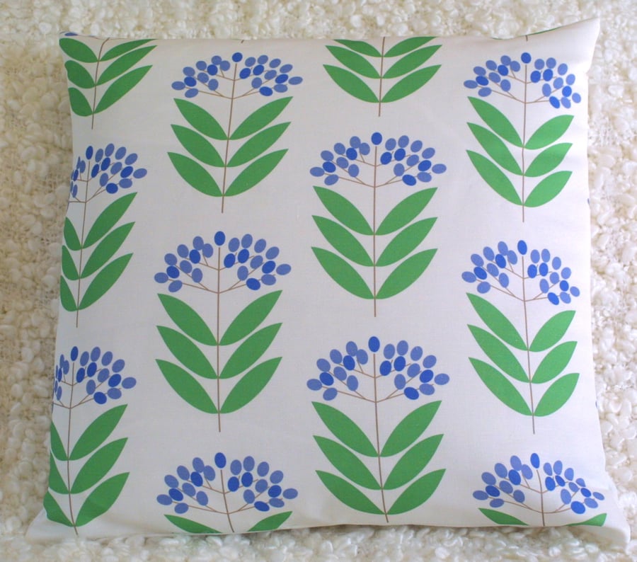 Blue Elderberry cushion cover