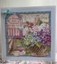Greeting Card - Hortensia -Design 1 - by Carolee Crafts - C169