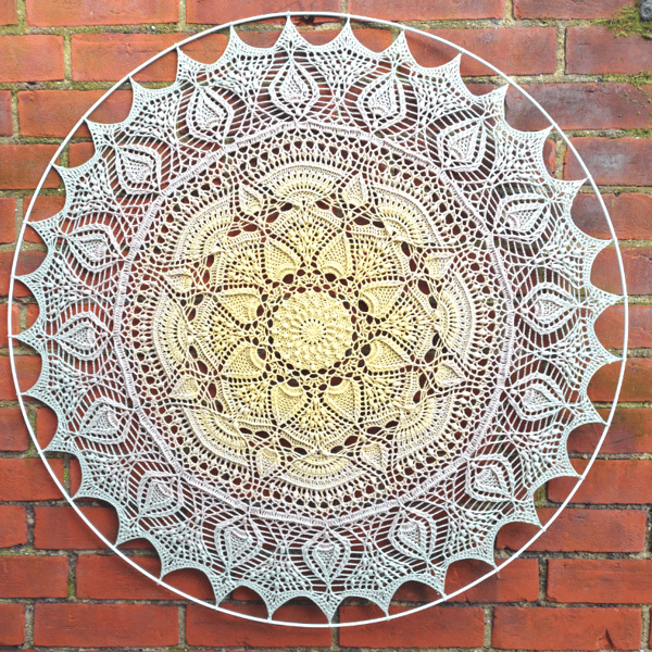 Crochet mandala-wall decoration