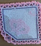 Freestanding Lace Corner Bookmark – Interlocking Hearts Design - Image 5