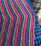 Lullaby Crochet Blanket - Black-and-Blue Berry - Image 2