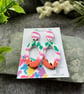 Abstract Organic Oval Hoop Earrings  - Image 9