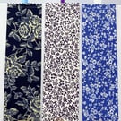 Floral Fabric Bookmarks – Handmade Cotton Gift for Book Lovers