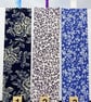 Floral Fabric Bookmarks – Handmade Cotton Gift for Book Lovers