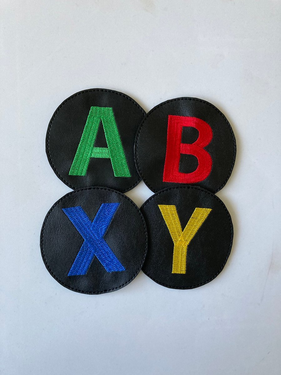 890. Game controller buttons coasters - set of 4.