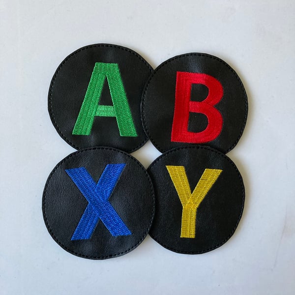 890. Game controller buttons coasters - set of 4.