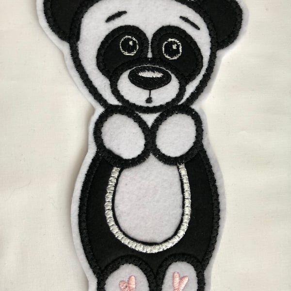 Felt Panda Bookmark
