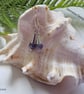 Designer Dainty AA Tanzanite Coned Sterling Silver Earrings  - Image 6