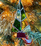 Stained glass Christmas tree - medium multi panel - Image 7