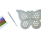 Wooden Threading Kit - Butterfly
