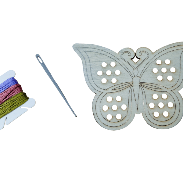 Wooden Threading Kit Butterfly Folksy