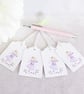 Flower Fairy Gift Tags - set of 4 tags - Image 1