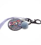 Rainbow Dog Bag Charm Keyring, Handmade with Resin and Charms - Image 7