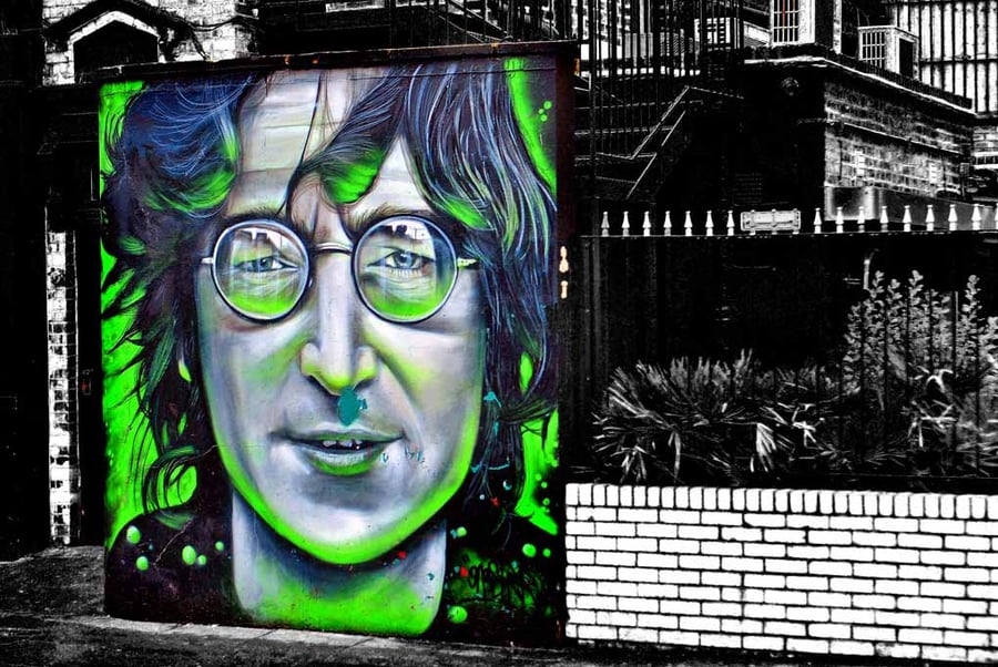 John Lennon Mural Street Art Camden Town 18"x12" Print