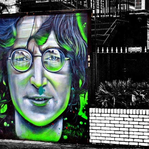 John Lennon Mural Street Art Camden Town 18"x12" Print