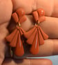 Art Deco Fan Earrings  - Image 2