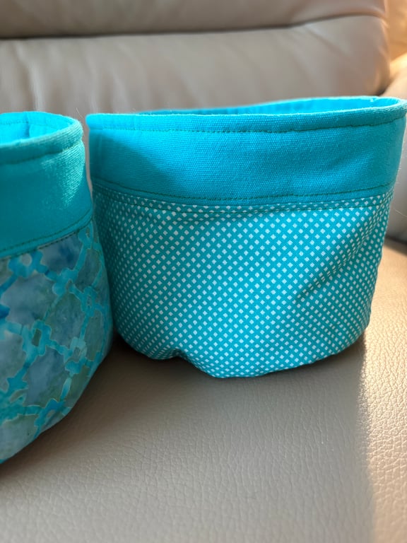 Turquoise Storage Pots 