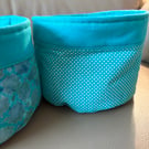Turquoise Storage Pots 
