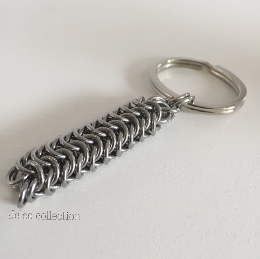 Chunky Stainless Steel Keyring for Men, Male Gifts