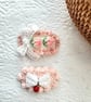 Set of 2 Crochet Hair Clips Summer Seconds  