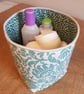 Fabric storage container: aqua design  - Image 5