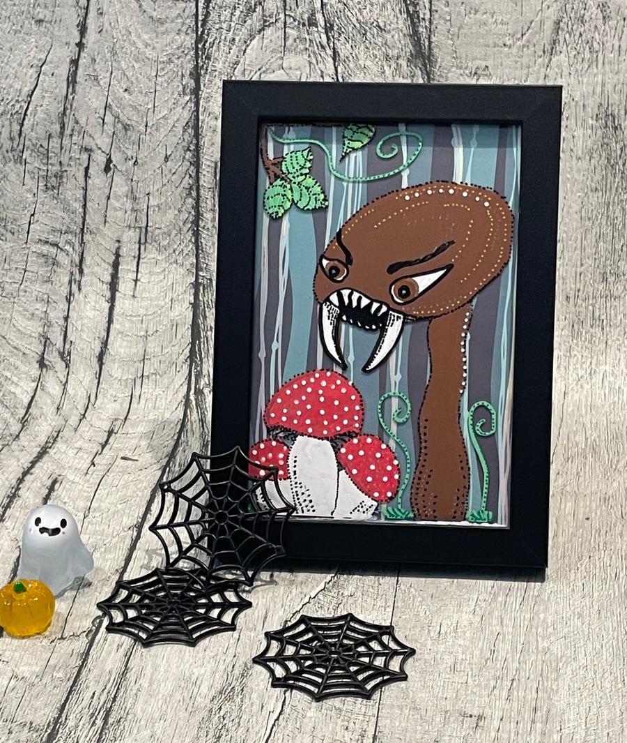 Hand Painted Mushroom Monster