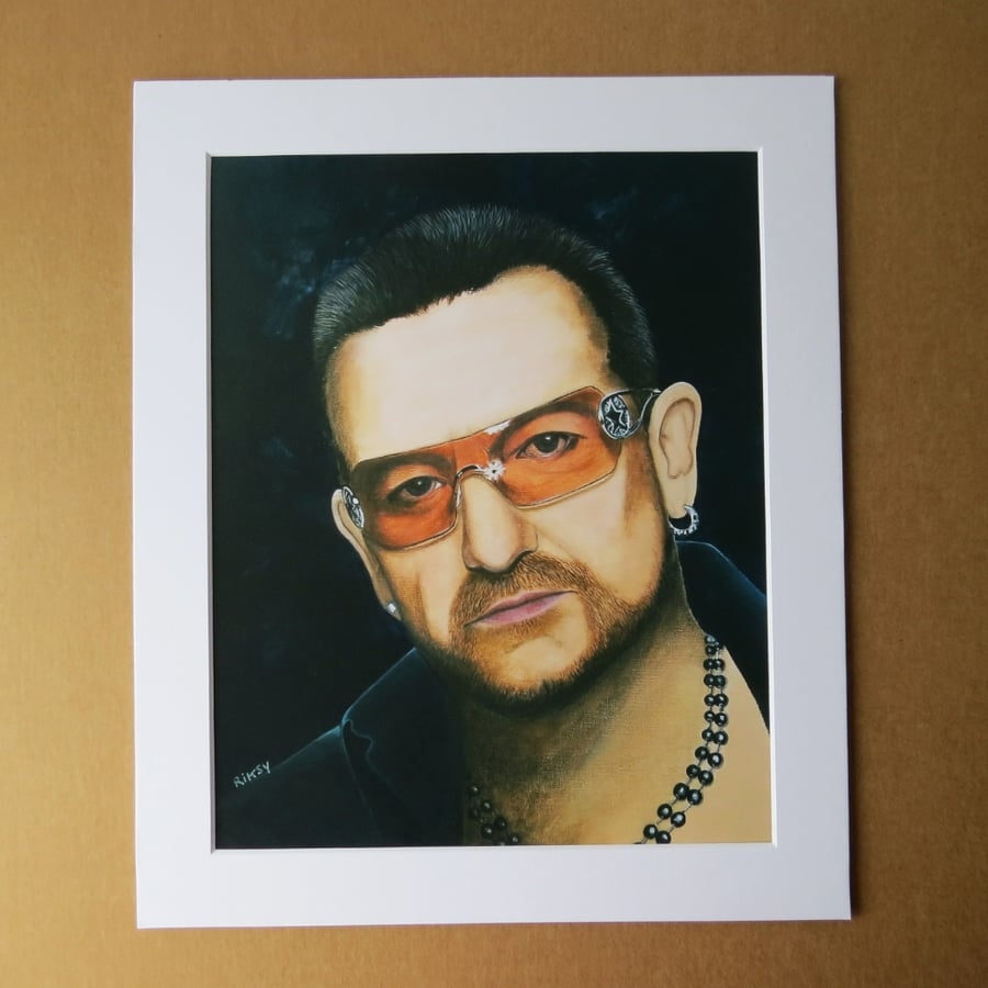 BONO - ART PRINT WITH MOUNT