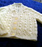 22 inch Lemon Cable & Lace V Neck Cardigan - Image 1