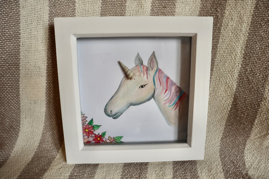Unicorn Painting using Shells