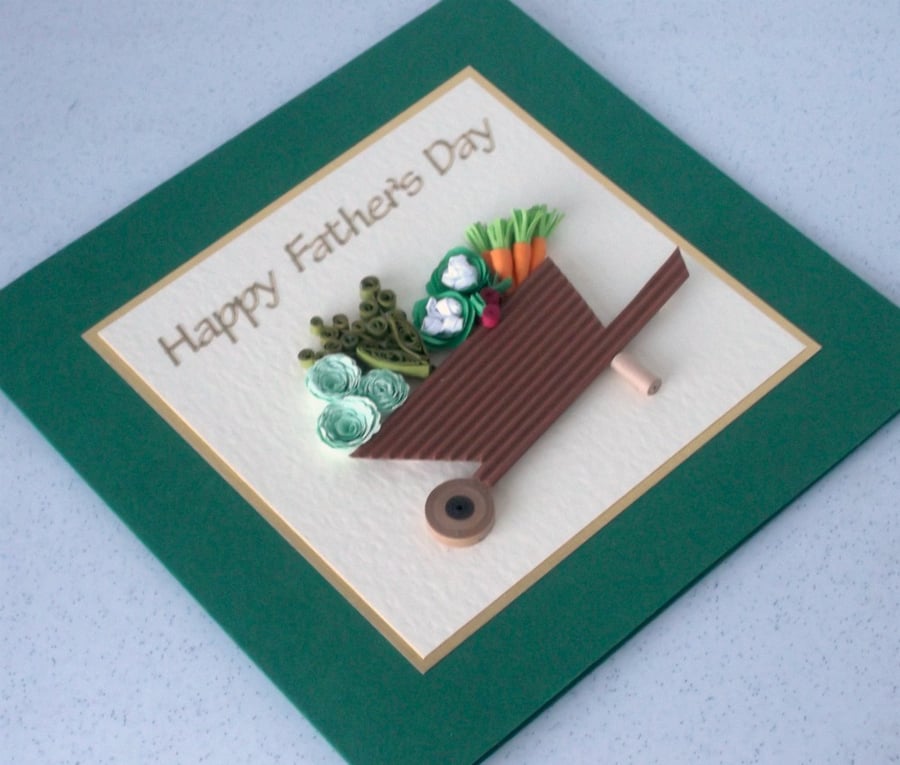 Father's day quilled card