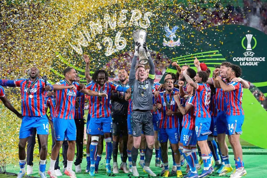 Crystal Palace FC UEFA Conference League Cup Winners 2026 Photograph Print