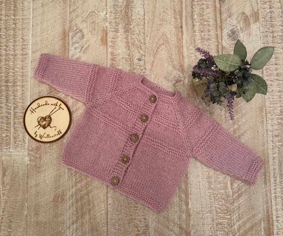 Made To Order Handknitted Malvern DK Cardigan 5 sizes. Any colour.